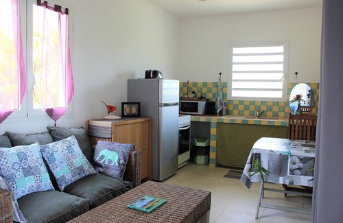Petite-Ile Cabaña | Encantador escenario con vista al mar, cerca de la laguna, piscina, jardín ideal pareja + bebé