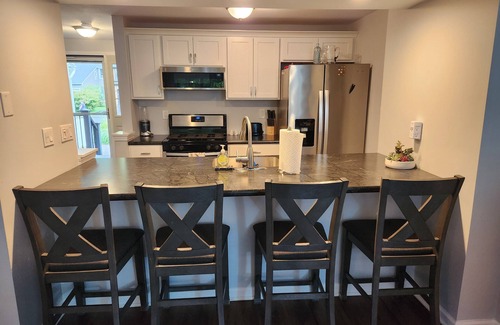 Village Green Casa | Charming Townhome in Baldwinsville