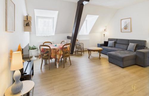 Mulhouse Apartamento | Cocon Jaune - Duplex 2e étage prox centre Mulhouse
