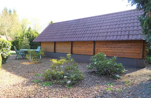 Marum Cabina | Cosy log cabin for rent against the forest edge on the border of Friesland/Groningen/Dr.