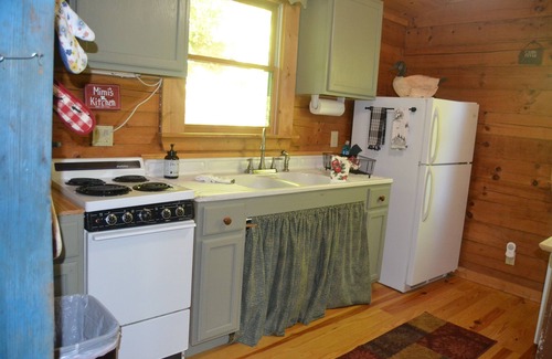 Otto Cabina | Cozy Pet Friendly Mountain Log Cabin in the Smokies with Deck and fire pit.