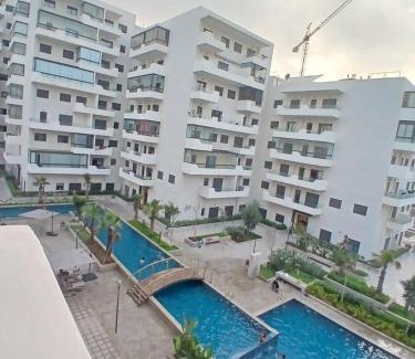 Ain Harrouda Apartamento | Cozy Studio Vue sur Piscine à Ocean Park Zenata City Eco