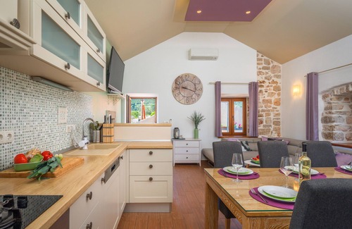 Island Hvar Condominio | Dalmatian casa de piedra Jelsa Hvar-A2