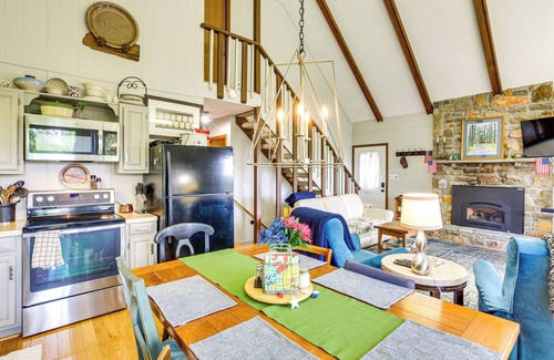 Zionville Cabaña | Deck, Fire Pit, Games: Family Escape Near Boone