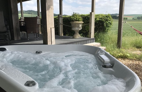 Ewelme Apartamento | Lodge-De Lujo-Baño con ducha-Chaucer Lodge open plan