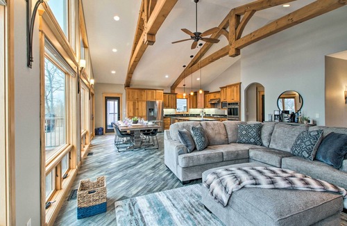 Alexandria Casa | Dock, Hot Tub & Game Room: Luxe Lake Latoka Home