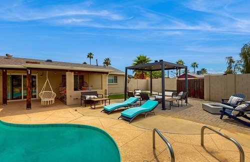 New Papago Parkway Casa | Dog-friendly home with private pool, enclosed yard, washer/dryer, firepit