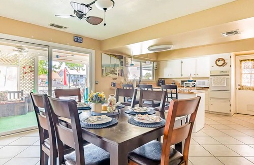 Victorville Casa | Dog-friendly waterfront home with private beach, firepit, dock, fireplace, grill