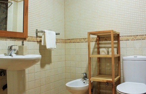 Una Apartamento | Casa el Escalerón 1 | Patio con vistas, chimenea y barbacoa