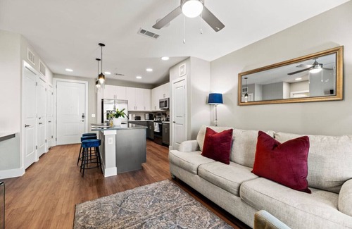 Fort Worth Apartamento | Elegant King Bed Apt w/ Pool + Gym + Free Parking