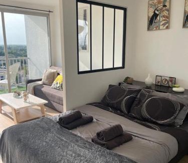 Mons-en-Baroeul Apartamento | En hauteur, au pied du métro & 7mn du centre Lille