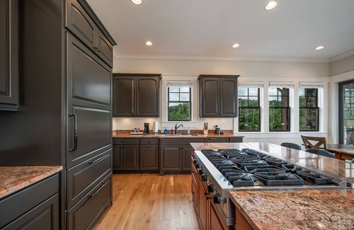 Mill Spring Casa | Escape at Bright's Creek Reserve: Large 5 BR Home w/ Mountain Views and Private Pool!