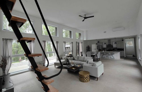 Nominingue Casa | Expansive Lakefront modern retreat nestled by nature, huge windows ,4 bedroom