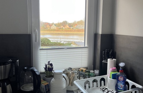 Sehestedt Apartamento | Ferienwohnung Erdgeschoss) Haus Ankerplatz , am Nord - Ostsee - Kanal