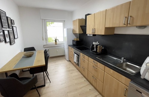 Hamm-Heessen Apartamento | Fewo54 Apartment mit Garten und Terrasse Smarttv/free Wifi/free Parking/