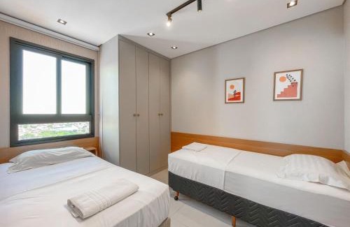 Aclimacao Apartamento | Flat Espaçoso com Uma Bela Vista e 2 Quartos