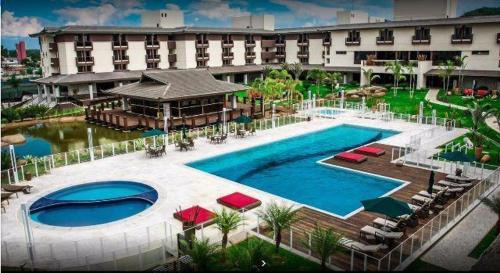 Smin Apartamento | Flat Life Resort com vista do Lago