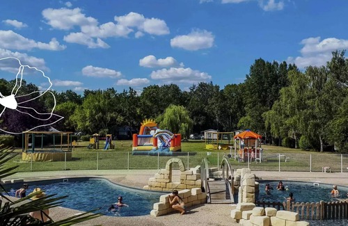 Luynes Casa | Flower Camping Les Granges *** - Mobil-Home Soleo Comfort 35 m2 (3 bedrooms) + covered terrace 7 people