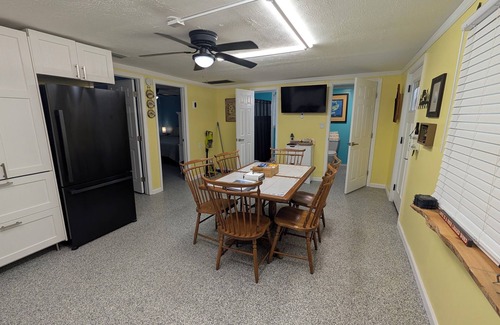 Satsuma Casa | FREE BOAT to use at our Fish Camp, Water Front, Fish from Dock,Worm Farm,Pets OK