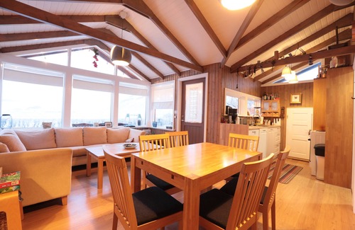 Kjosarhreppur Cabina | Acogedora cabaña con jacuzzi y excelente vista