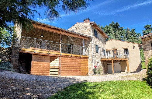 Luriecq Cabaña | Gîte-Romántico-Baño en la habitacion-Vista al campo