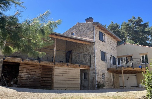 Luriecq Cabaña | Gîte-Romántico-Baño en la habitacion-Vista al campo