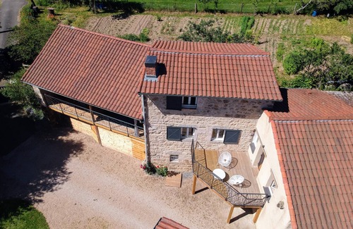 Luriecq Cabaña | Gîte-Romántico-Baño en la habitacion-Vista al campo