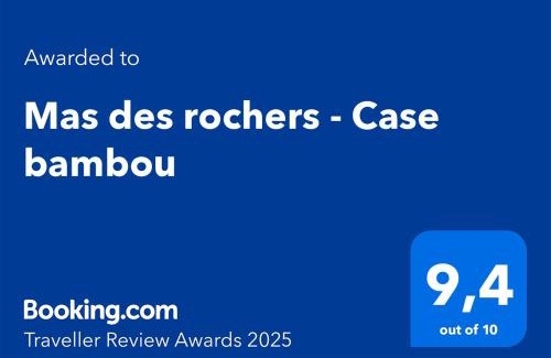Le Beausset Hotel | Gîtes Mas des rochers - Case bambou avec Spa