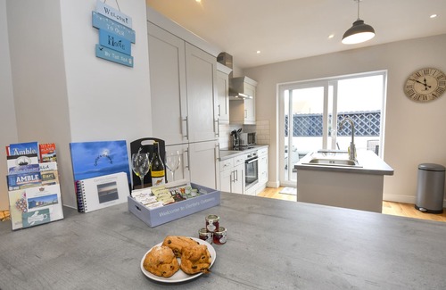 Amble Casa | Gertie's Getaway - impresionante cabaña de 3 camas cerca de la playa - admite mascotas