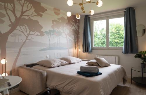 Saint-Josse Apartamento | Gite "LES BOULEAUX" - Calme & Confortable - Lit QUEEN SIZE - Vue sur étang à 10mn du TOUQUET