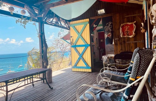 Grand Anse Cabina | Gite Ti Kazalo - Cabane perchée - sea view - direct access to the Baie des Tortues beach