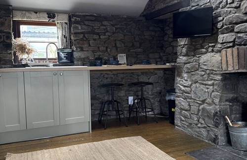 Cwmbach Apartamento | Glas-Estudio-Tradicional-Baño privado con ducha-Vista a la Montana