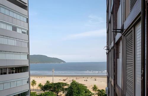 Santos Apartamento | Gonzaga Beach Vibes: Pé na Areia com 2 quartos