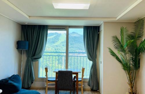 Daegwallyeong Apartamento | GoodMorningPyeongchang 1Q 1S 1Sofa Bed MilkyWay