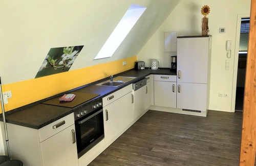 Burgbernheim Casa | Estupendo apartamento tipo loft abierto con una fantástica terraza en la azotea