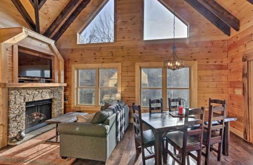 Bryson City Casa | Hilltop Cabin on 5 Acres with Hot Tub and Waterfall!