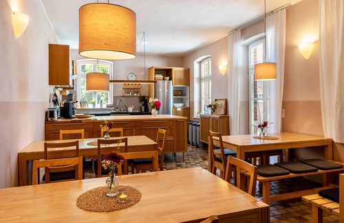 Werben Casa | Casa de vacaciones 'Der Flusshof, Ferienhaus' con terraza compartida, jardín compartido y Wi-Fi