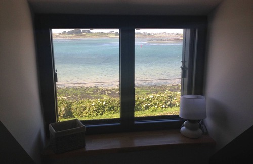L'Aber Vrac'h Casa | Casa y terraza con vistas al mar.