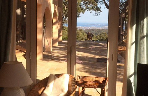 Collobrieres Casa | House exceptional site on 10 Ha panoramic sea view of the Gulf of St-Tropez