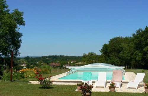 Saint-Aubin-de-Nabirat Casa | Casa de carácter 4* con piscina cerca de Domme y Sarlat- 4/6 personas