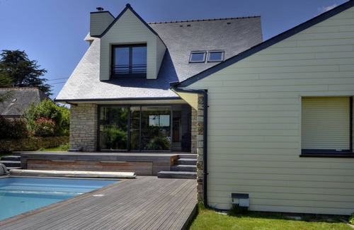 Ile-aux-Moines Casa | House on Ile aux Moines with swimming pool