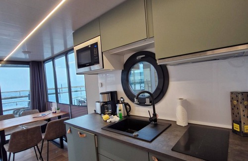 Wendtorf Alquiler De Eote | Houseboat Fjord Cirrus with bio sauna and roof terrace in Wendtorf