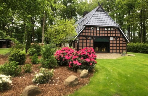 Sittensen Apartamento | Casa rústica (250sqm) con chimenea y sauna