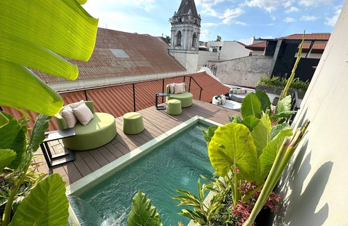 Casco Viejo Apartamento | Increíble estudio de diseño con piscina, rooftop y patio en Hotel Boutique Mari7