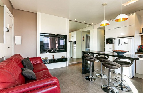 Jurere Apartamento | JBM Apto pé na areia com vista mar