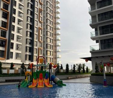 Penampang Apartamento | K AVENUE FAMILY ROOM B09 near airport by Gc