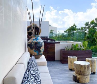 Barrio Zama Apartamento | Kataleya Tulum by Zaazil - New Luxury Penthouse 3-level, 3240 sqft , Private Pool, Terrace and Roof Top in Luum Zama in the Jungle