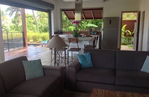 Cap Champagne Villa | La villa Paille en Queue 4 *: Villa de lujo con vistas al mar piscina en Saint-Gilles