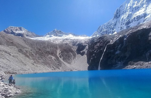 Huaraz Alquiler De RV | Lake 69 Trek and camping in 1-tent campground in the LLangauco Lakes