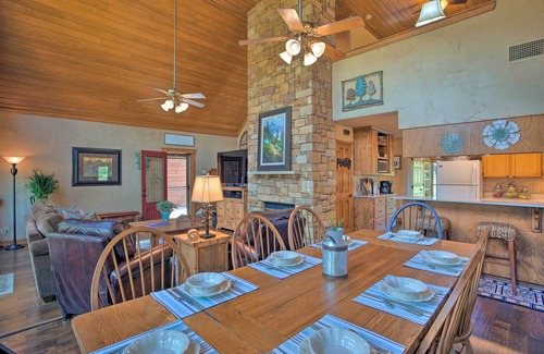 Granbury Casa | Lakefront Living: Private Dock, Deck, & Game Room!